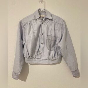 We The Free Blue Striped Shirt